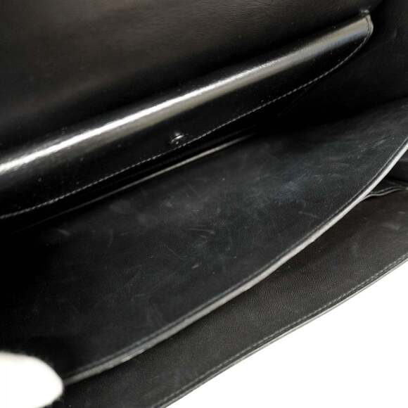 Hermes Hermès Vasco Box Calf Handbag, Black, with 〇Q Stamp, Women's - Picture 10 of 14